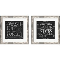 Framed 'Laundry Snark 2 Piece Framed Art Print Set' border=