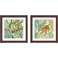 Framed 'Jungle Roar 2 Piece Framed Art Print Set' border=