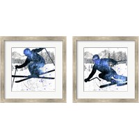 Framed 'Extreme Skier 2 Piece Framed Art Print Set' border=