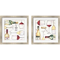 Framed 'Oaked and Aged  2 Piece Framed Art Print Set' border=