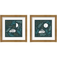 Framed 'Sweet Dreams Bunny 2 Piece Framed Art Print Set' border=