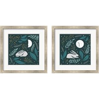 Framed 'Sweet Dreams Bunny 2 Piece Framed Art Print Set' border=