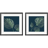 Framed 'Monstera  2 Piece Framed Art Print Set' border=