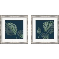 Framed 'Monstera  2 Piece Framed Art Print Set' border=