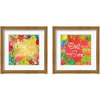 Framed 'Tutti Frutti 2 Piece Framed Art Print Set' border=