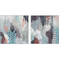 Framed 'Gray Forest 2 Piece Art Print Set' border=