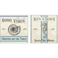 Framed 'Coastal Farmhouse 2 Piece Art Print Set' border=