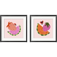 Framed 'Strawberry Fields 2 Piece Framed Art Print Set' border=