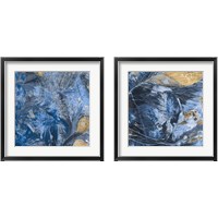 Framed 'Gilded Indigo 2 Piece Framed Art Print Set' border=