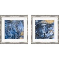 Framed 'Gilded Indigo 2 Piece Framed Art Print Set' border=