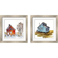 Framed 'Rad Cabin 2 Piece Framed Art Print Set' border=