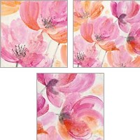 Framed 'Joyous 3 Piece Art Print Set' border=