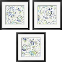 Framed 'Ceylon Gardens 3 Piece Framed Art Print Set' border=