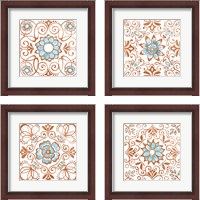 Framed 'October Garden 4 Piece Framed Art Print Set' border=