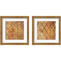 Framed 'Gilded Rocking Moroccan 2 Piece Framed Art Print Set' border=
