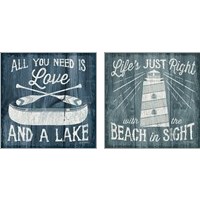 Framed 'Up North 2 Piece Art Print Set' border=