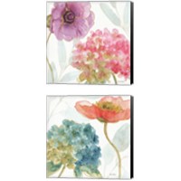 Framed Rainbow Seeds Flowers 2 Piece Canvas Print Set