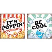 Framed 'Poppin' & Cool 2 Piece Art Print Set' border=