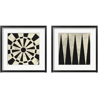 Framed 'Antique Game 2 Piece Framed Art Print Set' border=