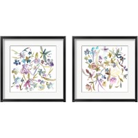 Framed 'Concord Florals 2 Piece Framed Art Print Set' border=