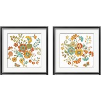Framed 'Autumn Impressions 2 Piece Framed Art Print Set' border=