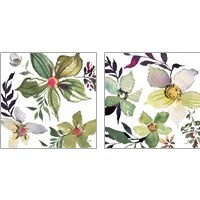 Framed 'Hellebore Ya Doing 2 Piece Art Print Set' border=