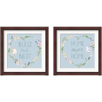 Framed 'Spring Sentiments 2 Piece Framed Art Print Set' border=