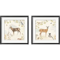 Framed 'Woodland Wreath 2 Piece Framed Art Print Set' border=