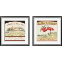 Framed 'Tuscan Flavor 2 Piece Framed Art Print Set' border=