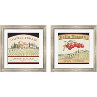 Framed 'Tuscan Flavor 2 Piece Framed Art Print Set' border=