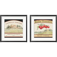 Framed 'Tuscan Flavor 2 Piece Framed Art Print Set' border=