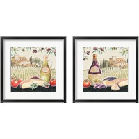 Framed 'Tuscan Flavor 2 Piece Framed Art Print Set' border=