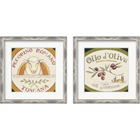 Framed 'Tuscan Flavor 2 Piece Framed Art Print Set' border=