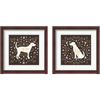 Framed 'Otomi Dogs Dark Neutral 2 Piece Framed Art Print Set' border=