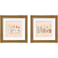 Framed 'Geo Beauty and Sass 2 Piece Framed Art Print Set' border=