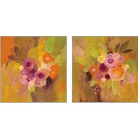 Framed 'Small Bouquet 2 Piece Art Print Set' border=