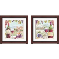 Framed 'Wine Country 2 Piece Framed Art Print Set' border=