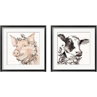 Framed 'Country Life 2 Piece Framed Art Print Set' border=