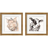 Framed 'Country Life 2 Piece Framed Art Print Set' border=