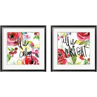 Framed 'Scarlett O Christmas 2 Piece Framed Art Print Set' border=