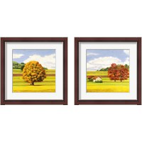 Framed 'Pianure Serene 2 Piece Framed Art Print Set' border=