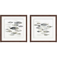 Framed 'Gone Fishing  2 Piece Framed Art Print Set' border=