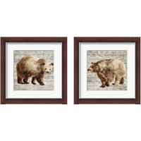 Framed 'Crossing Bear 2 Piece Framed Art Print Set' border=