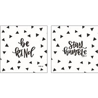 Framed 'Inspirational Word 2 Piece Art Print Set' border=