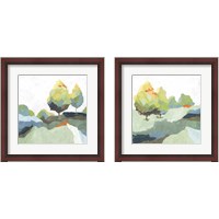 Framed 'Blocked  2 Piece Framed Art Print Set' border=