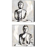 Framed 'Buddha 2 Piece Canvas Print Set' border=