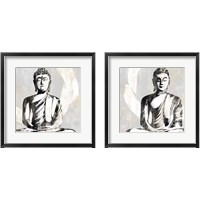Framed 'Buddha 2 Piece Framed Art Print Set' border=