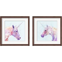 Framed 'Mystic Unicorn 2 Piece Framed Art Print Set' border=