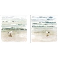 Framed 'Seagull Cove 2 Piece Art Print Set' border=