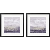 Framed 'Amethyst Glitter 2 Piece Framed Art Print Set' border=